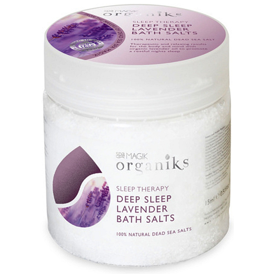 Spa Magik Organic Range Lavender Bath Salts Sleep Therapy 550g