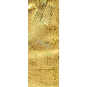 Nekupto Gift paper bag for a bottle 33 x 10 x 9 cm Golden tree, stars GLH