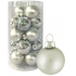 Flasks glass silver set 3 cm 20 pieces
