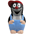 Mole 3D bath foam for children 600 ml
