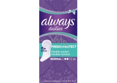 Always Dailies Fresh & Protect Normal with a delicate scent of 30 pieces of intimate panty liner
