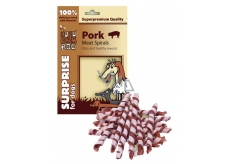 Huhubamboo Vepřové spirálky přírodní masová pochoutka pro psy 75 g