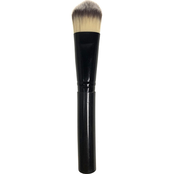 Cosmetic brush with synthetic bristles for make-up black 14,5 cm 30450-04