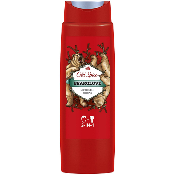 Old Spice BearGlove 2-in-1 Shower Gel and Shampoo for Men 250 ml
