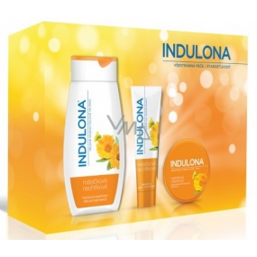 Indulona Marigold hand cream 85 ml + body cream 75 ml + regenerating body lotion 250 ml, cosmetic set