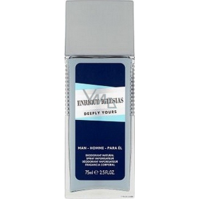 Enrique Iglesias Deeply Yours Man perfumed deodorant glass for men 75 ml Tester