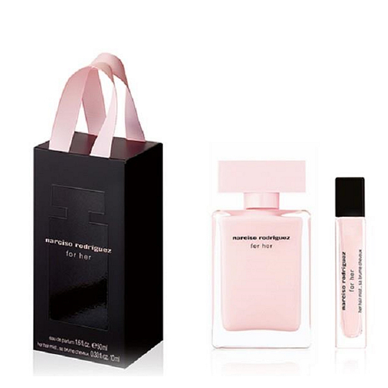 Narciso Rodriguez for Her Eau de Parfum perfume for women 50 ml + hair mist 10 ml, gift set