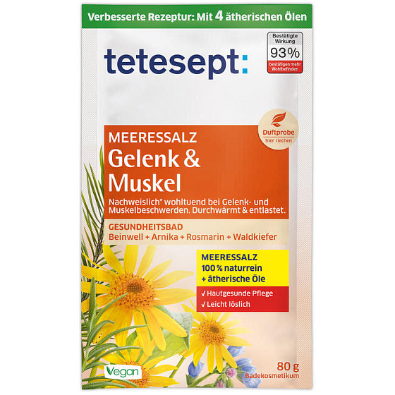 Tetesept Muscles and joints sea bath salt 80 g