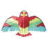 Dragon parrot 137 x 71 cm