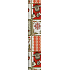 Zöwie Gift wrapping paper 70 x 500 cm Christmas red-white knitted flasks, trees, sweater, mittens in squares