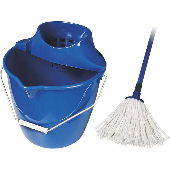 Spokar Cotton Cleaning Set, Bucket, Wringer, Mop, 1 Set