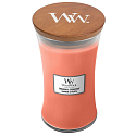 WoodWick Tamarind & Stonefruit - Tamarind and stone scented candle with wooden wick and lid glass large 609 g