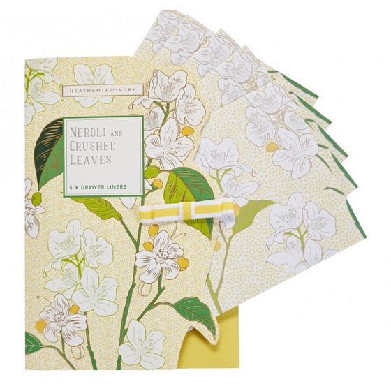 Heathcote & Ivory Neroli & Lime Leaves perfumed paper 5 sheets