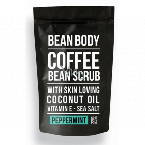 Bean Body Mint body peeling from coffee beans for men 220 g