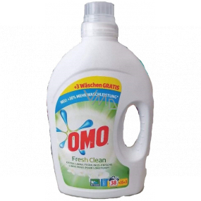 Omo Fresh Clean gel for washing, white and light laundry 38 doses 1.9 l