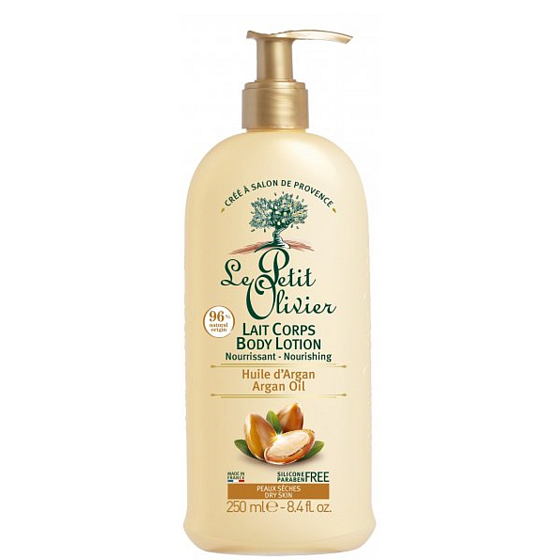 Le Petit Olivier Argan oil nourishing body lotion dispenser 250 ml