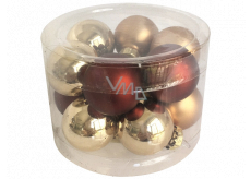 Flask glass brown set 2.5 cm, 12 pieces