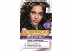 Loreal Paris Excellence Cool Creme hair color 3.11 Ultra ash dark brown