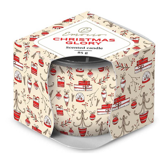 Emocio Cookie and Cream Christmas Glory scented candle glass 70 x 62 mm 85 g