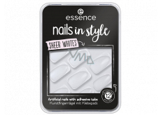 Essence Nails In Style umělé nehty 11 Blank Canvas 12 kusů