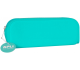 Apli Fluo Pencil case silicone neon turquoise 185 x 75 x 55 mm