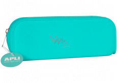 Apli Fluo Pencil case silicone neon turquoise 185 x 75 x 55 mm