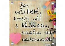 Albi Magnet Jen učitelé, kteří učí s láskou, dokážou děti nadchnout 6,5 x 6,5 cm