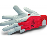 Schuller Eh klar WorkStar Race work gloves made of the finest smooth goatskin leather, cotton back, size M/8