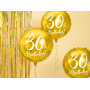 Ditipo Balloon inflatable anniversary number 30 gold 45 cm foil