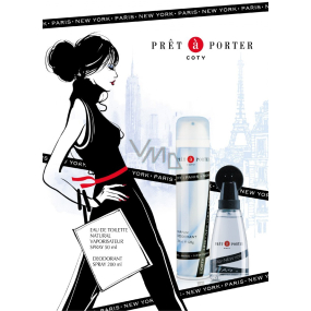 Pret a Porter Original eau de toilette 50 ml + deodorant spray 200 ml, gift set for women