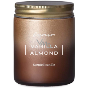 Emocio Vanilla Almond - Vanilla and almond scented candle glass with tin lid 74 x 95 mm