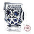 Charm Sterling silver 925 Graduation - Owl, Graduated bead on graduation bracelet