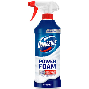 Domestos Foam Toilet and Bathroom Cleaner Power Foam Arctic Fresh, 435 ml