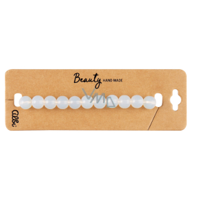 Albi Glass White Elastic Bracelet 1 piece