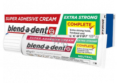 Blend-a-dent Extra Stark Neutral Fixation Cream For Dental Replacements - Prostheses 47 g