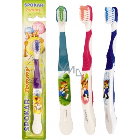 Spokar 3434 Tommy soft toothbrush straight cut for ages 5 to 8