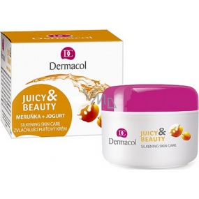 Dermacol Juicy & Beauty Apricot and yogurt moisturizing face cream 50 ml