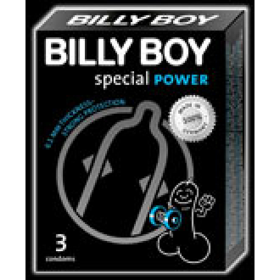 Billy Boy Pover extra strong and lubricated condom 3 pieces