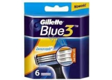 Gillette Blue 3 spare heads 3 blades 6 pieces