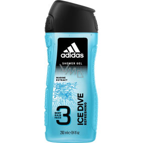 Adidas Ice Dive shower gel for men 250 ml