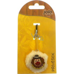 Nekupto Jolo Natura Cell Phone Pendant PomPom Small Clown 1 Piece