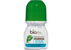 BioPha Středomořská skaliska Calanques kuličkový antiperspirant deodorant bez alkoholu, soli, hliníku pro citlivou pokožku v bio kvalitě roll-on pro ženy 50 ml