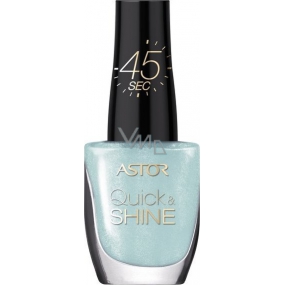 Astor Quick & Shine Nail Polish nail polish 601 Alluring Blue 8 ml