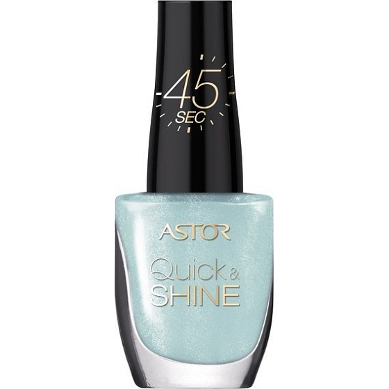 Astor Quick & Shine Nail Polish nail polish 601 Alluring Blue 8 ml