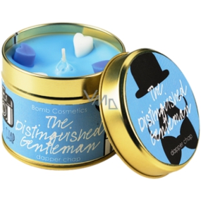 Bomb Cosmetics The Distinguished Gentleman A fragrant natural, handmade candle in a tin can burns for up to 35 hours