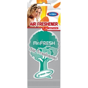 Mister Fresh Car Parfume Green Tea hanging air freshener 1 piece