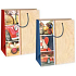 Ditipo Gift paper bag 26.4 x 13.6 x 32.7 cm beige - car, watch, skittles