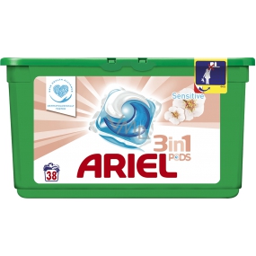 Ariel 3in1 Sensitive gel capsules for washing clothes 38 pieces 1094.4g