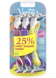 Gillette Venus Simply 3 ready razor with lubricating tape 3 colors, 6 pieces for women