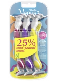 Gillette Venus Simply 3 disposable razor with lubricating strip 3 colors, 6 pieces for women